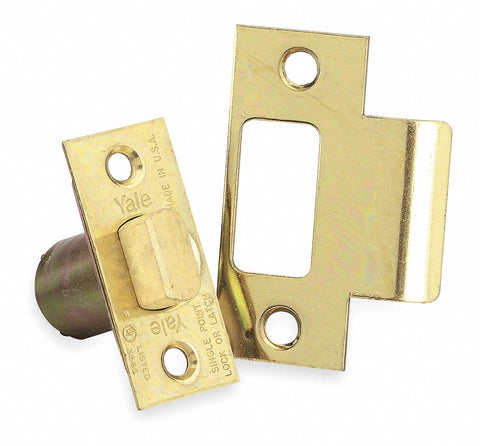 YALE KIT Polished Brass Deadlatch Kit, Backset 2 3/8 in