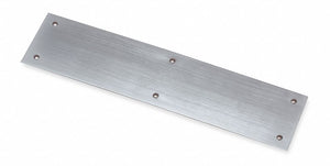 ROCKWOOD 70A.32D Door Push Plate,  Stainless Steel,  Surface Mount Screws