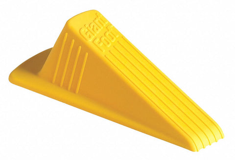 Door Wedge XL, Thermo Plastic Elastomer Santoprene , Yellow, 6-3/4" Length, 2" Height, 3-1/2" Width